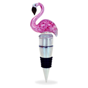 LED Flamingo Glass Wine Stopper