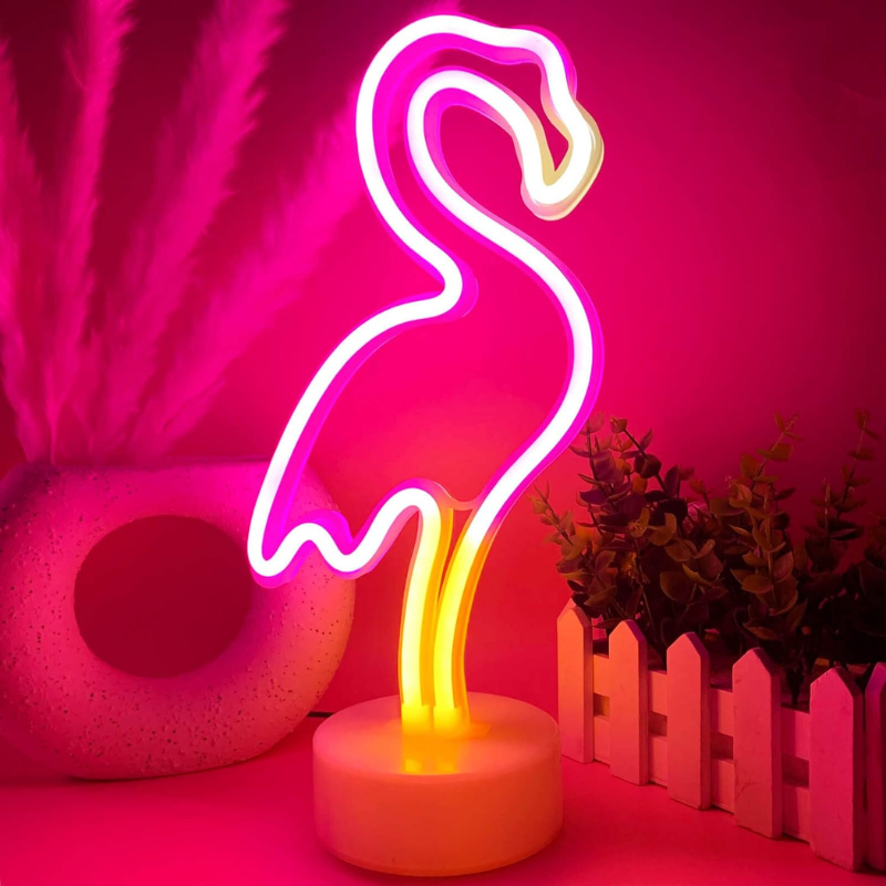 Pink Flamingo Neon Lamp